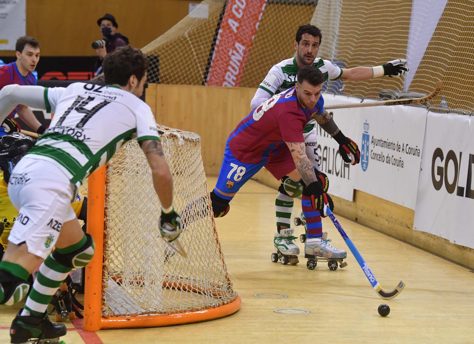 Victoria contundente del Barcelona ante el Sporting de Portugal en la Golden Cup de A Coruña