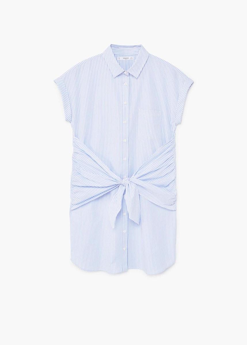 Prendas con nudo para triunfar en primavera: vestido camisero