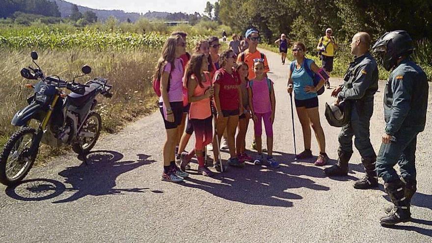 presente en la ruta.