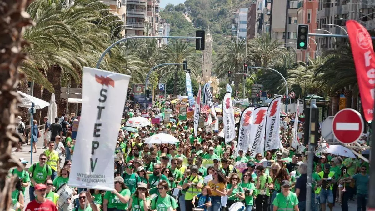 Alicante prevé cortes de tráfico este miércoles por concentraciones autorizadas