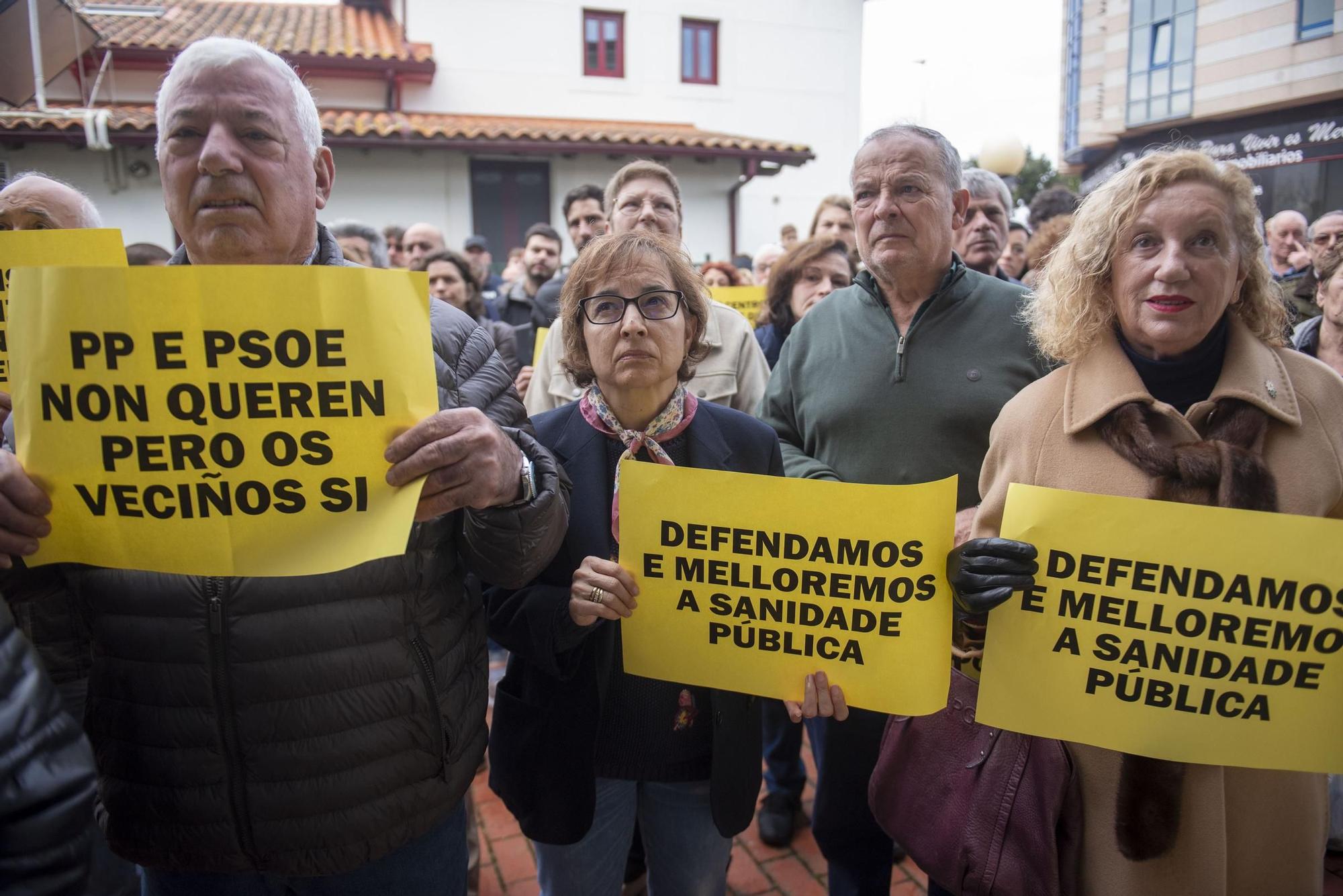 Protesta en Mera para exigir la mejora integral del centro de salud