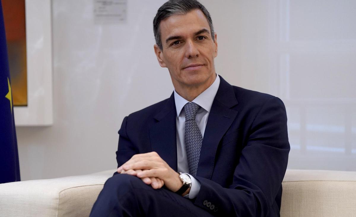 Pedro Sánchez y Oriol Junqueras, reunidos en Moncloa.