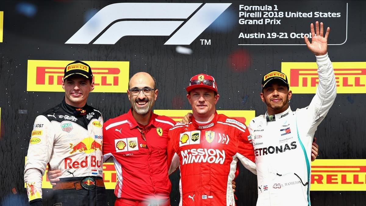 Kimi Raikkonen gana el GP de Estados Unidos y da vida a Ferrari en el mundial de constructores
