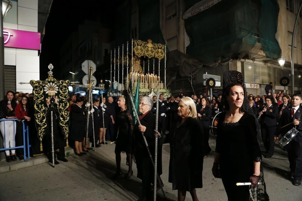 La Esperanza y el Cristo de la Caída protagonizaron el Encuentro en la Vía Doloresa de la Semana Santa de Torrevieja