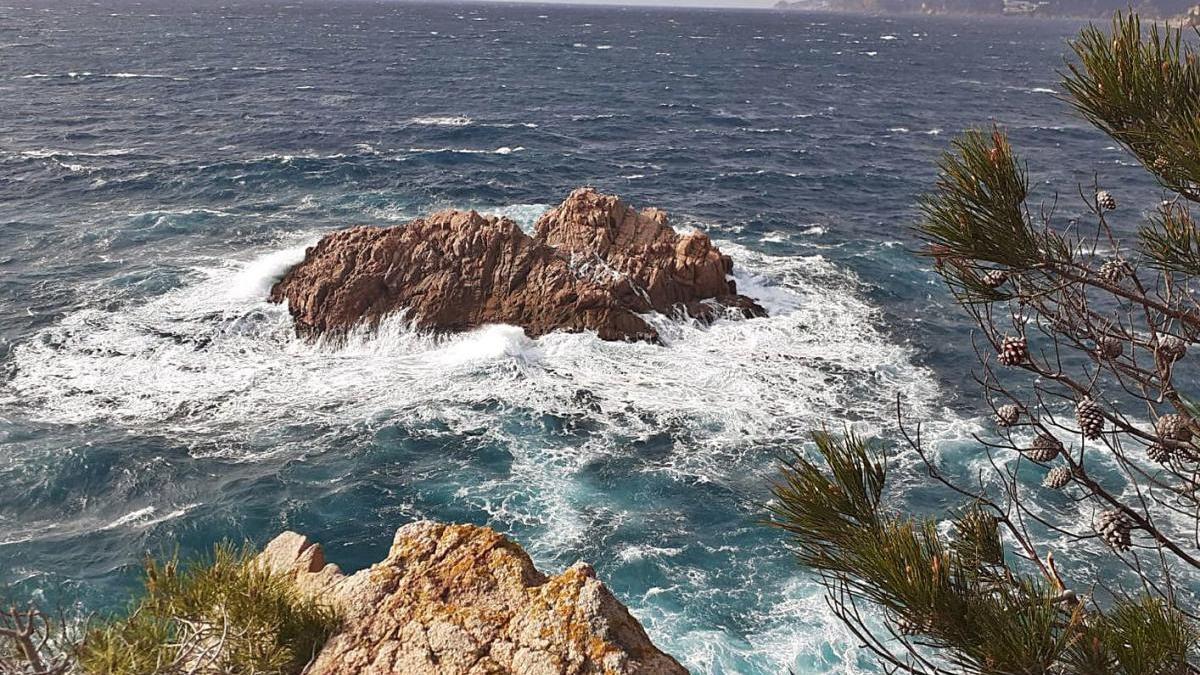 Onades de fins a 4,7 metres d&#039;altura al cap de Begur