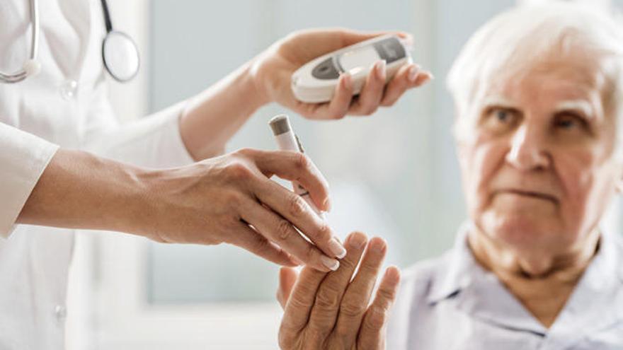 El 37% de los hombres de más de 75 años sufre diabetes.