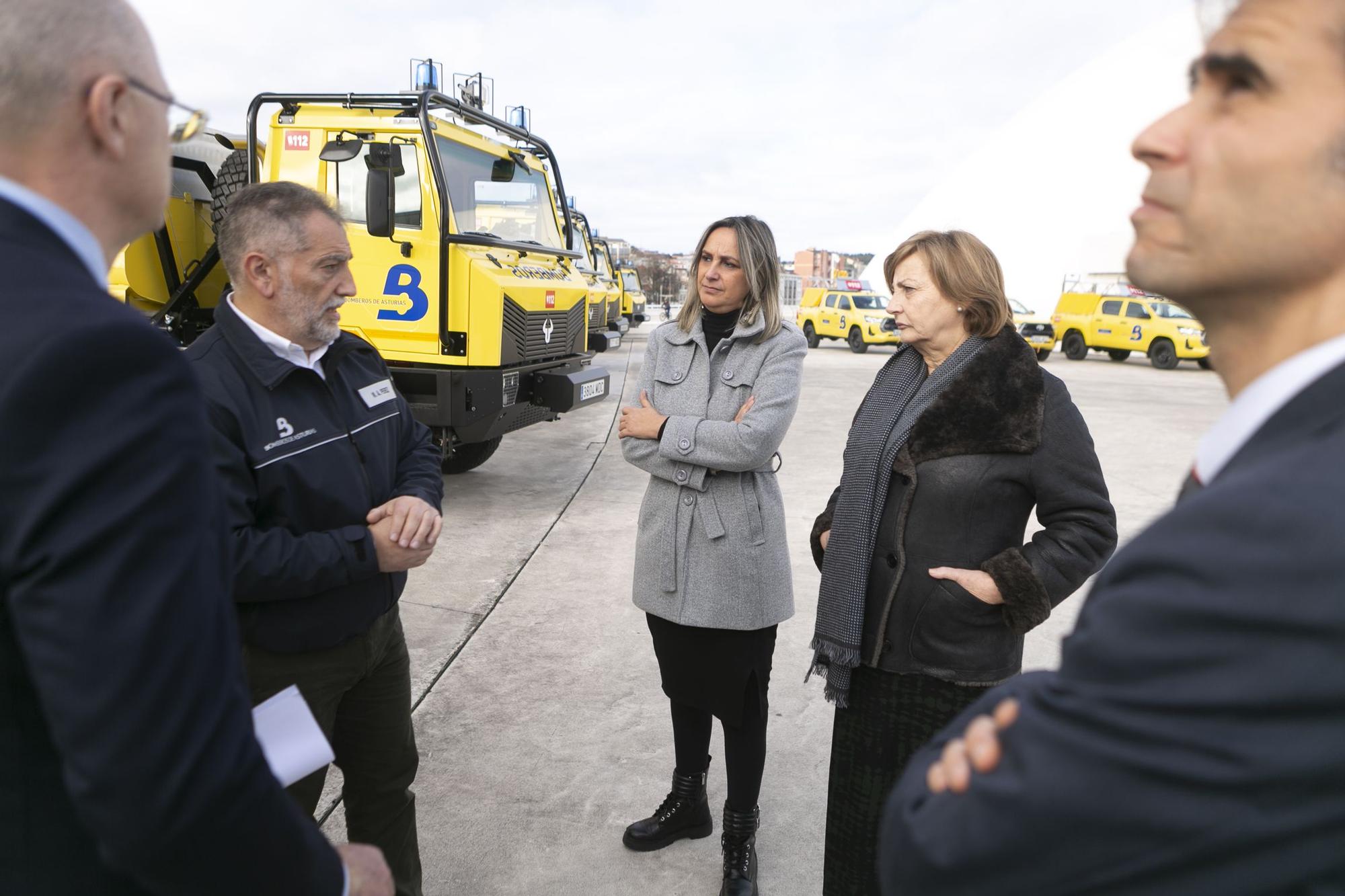Así son los nuevos camiones de bomberos de Asturias