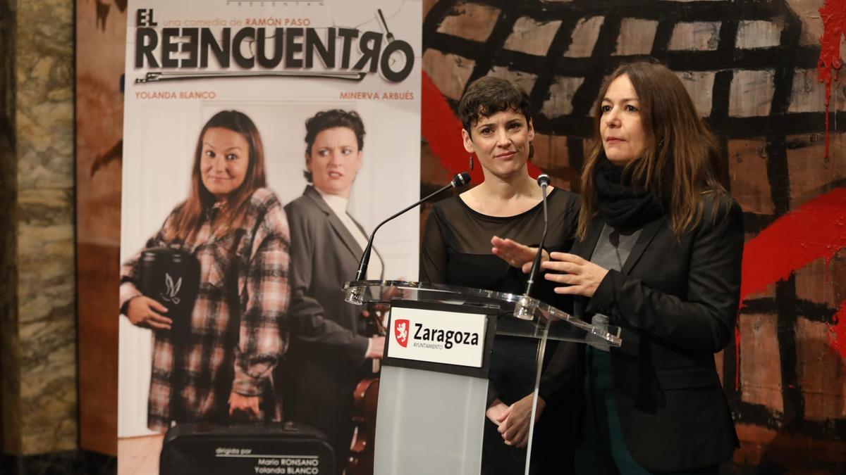 'El reencuentro' se ha presentado esta mañana en el Teatro Principal de Zaragoza.
