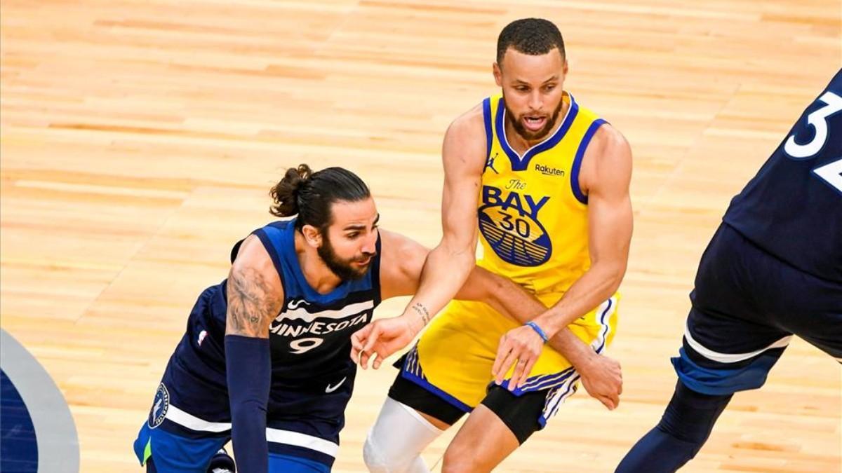 Ricky Rubio, ante Curry