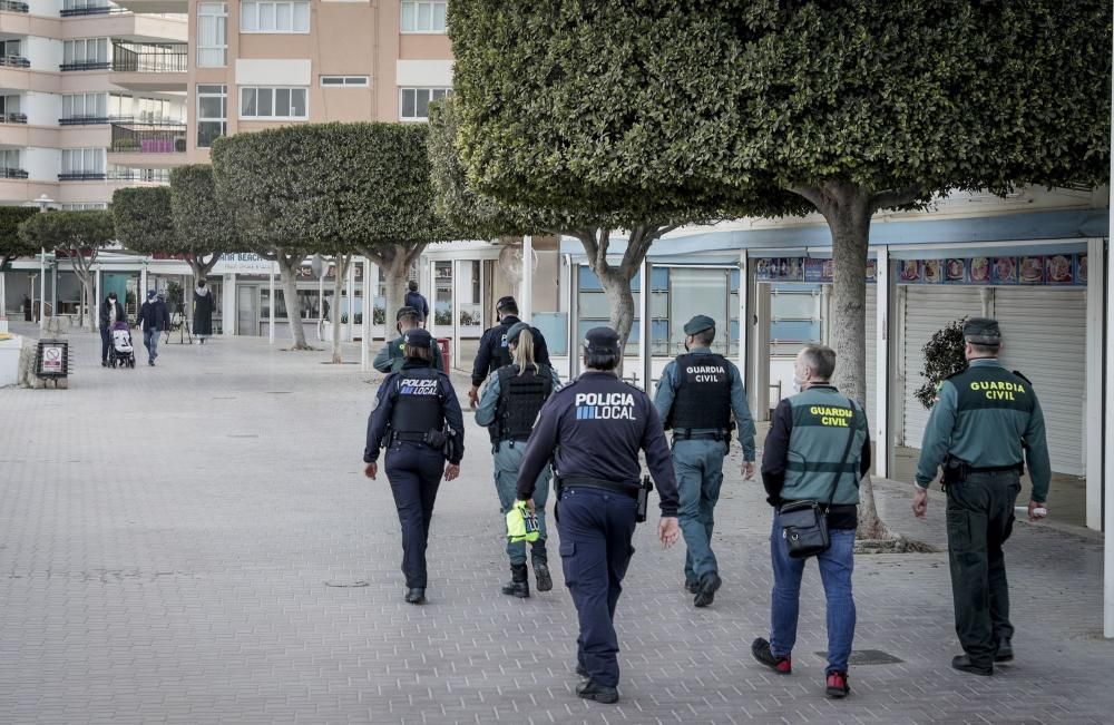 Starke Polizeipräsenz am Wochenende auf Mallorca