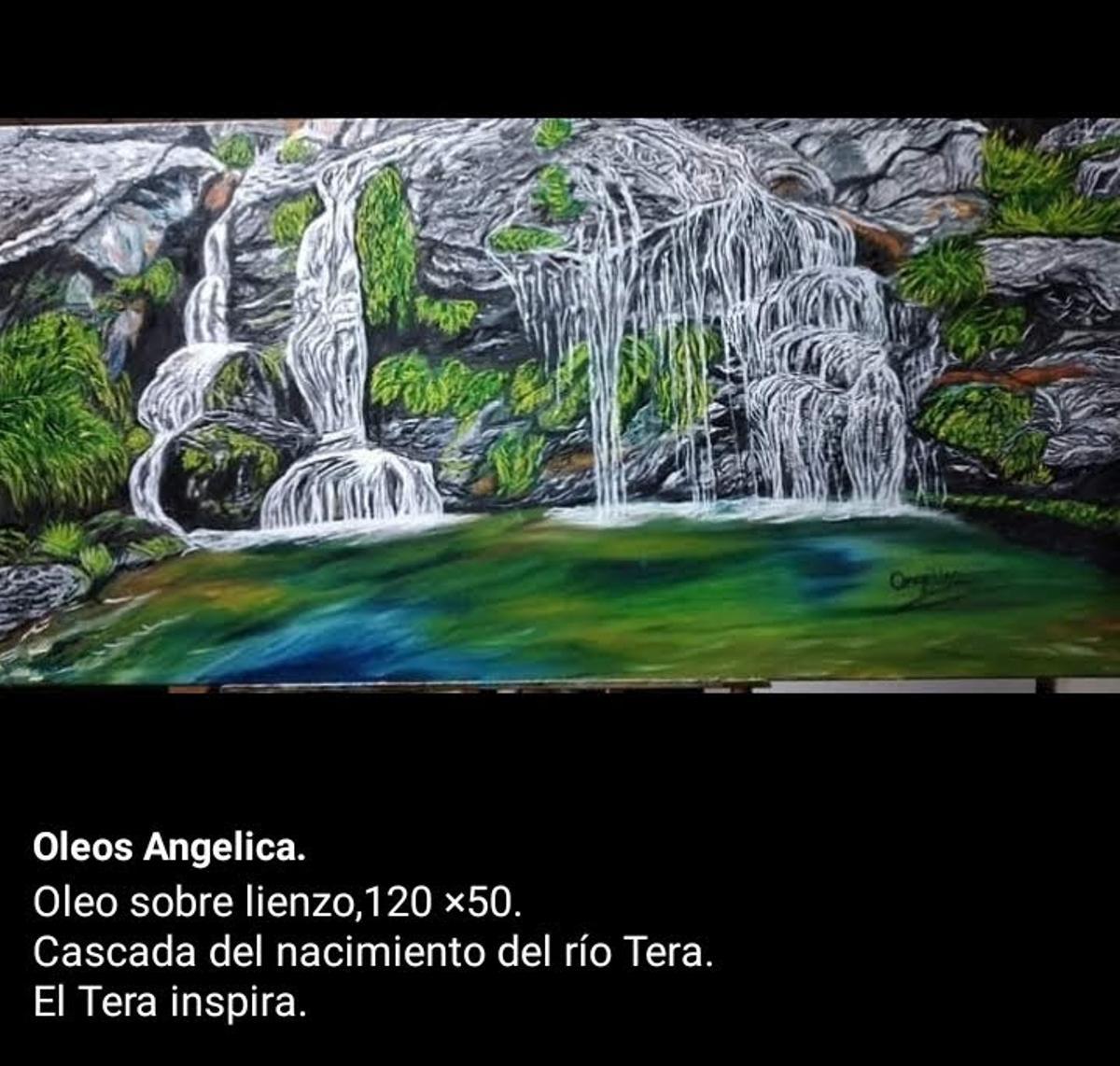 Óleo sobre lienzo de Angélica.