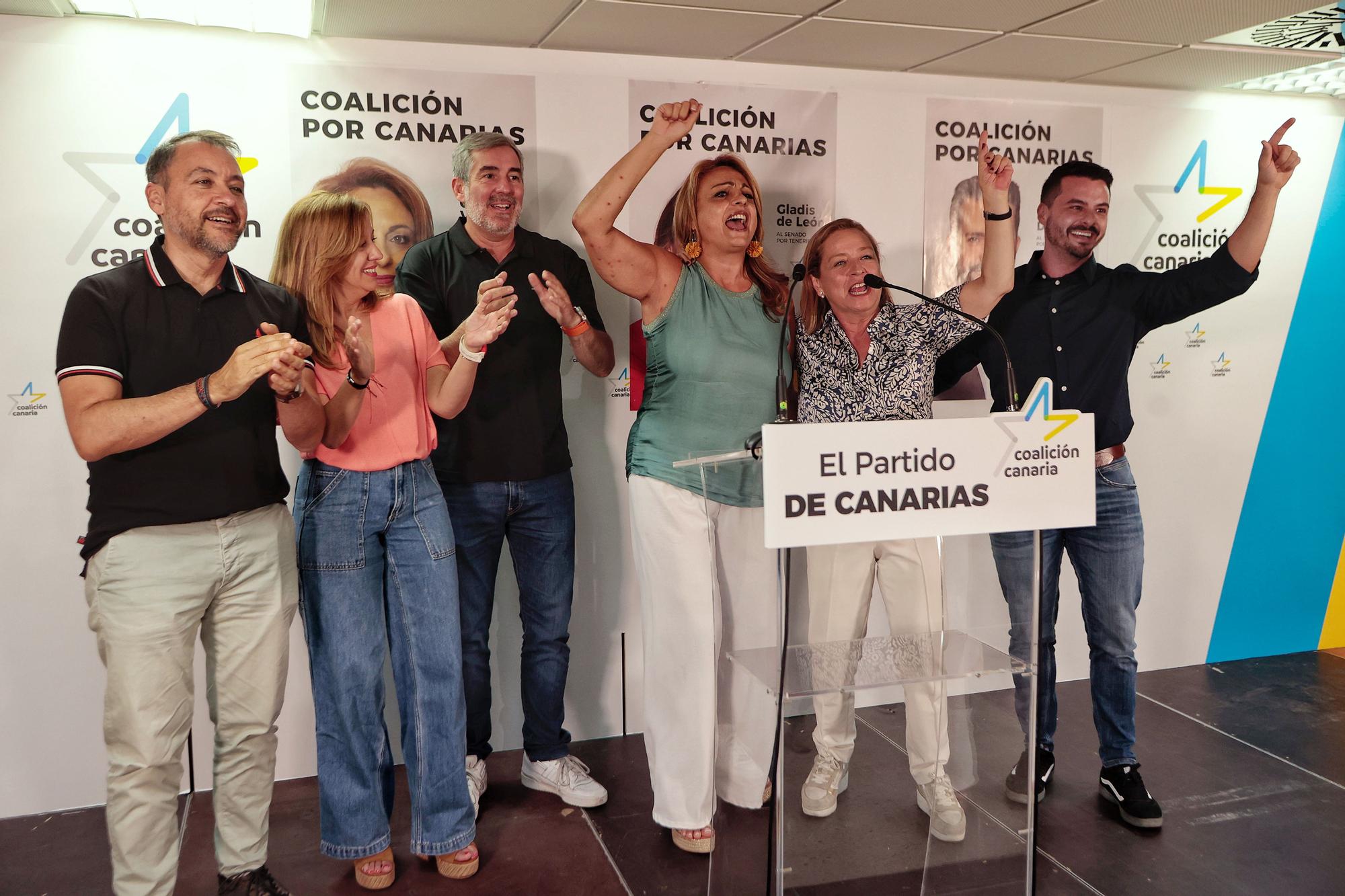 CC valora los resultados de las elecciones del 23J en la provincia de Santa Cruz de Tenerife