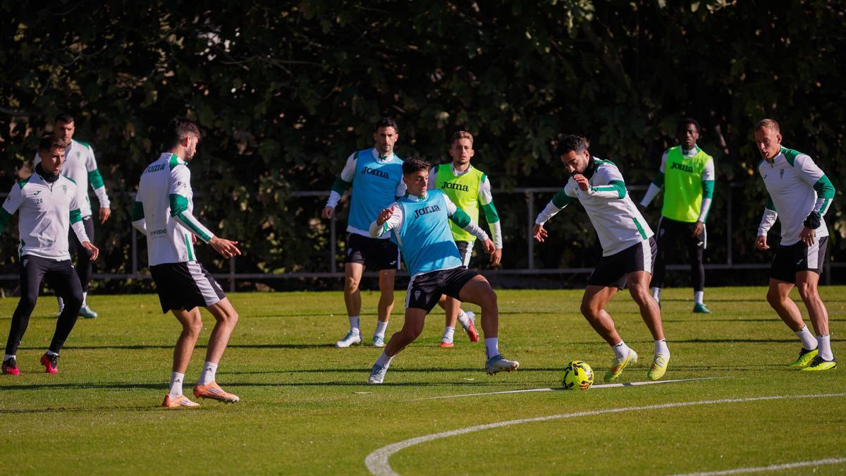 Lance de un entrenamiento del Córdoba CF en la Ciudad Deportiva.