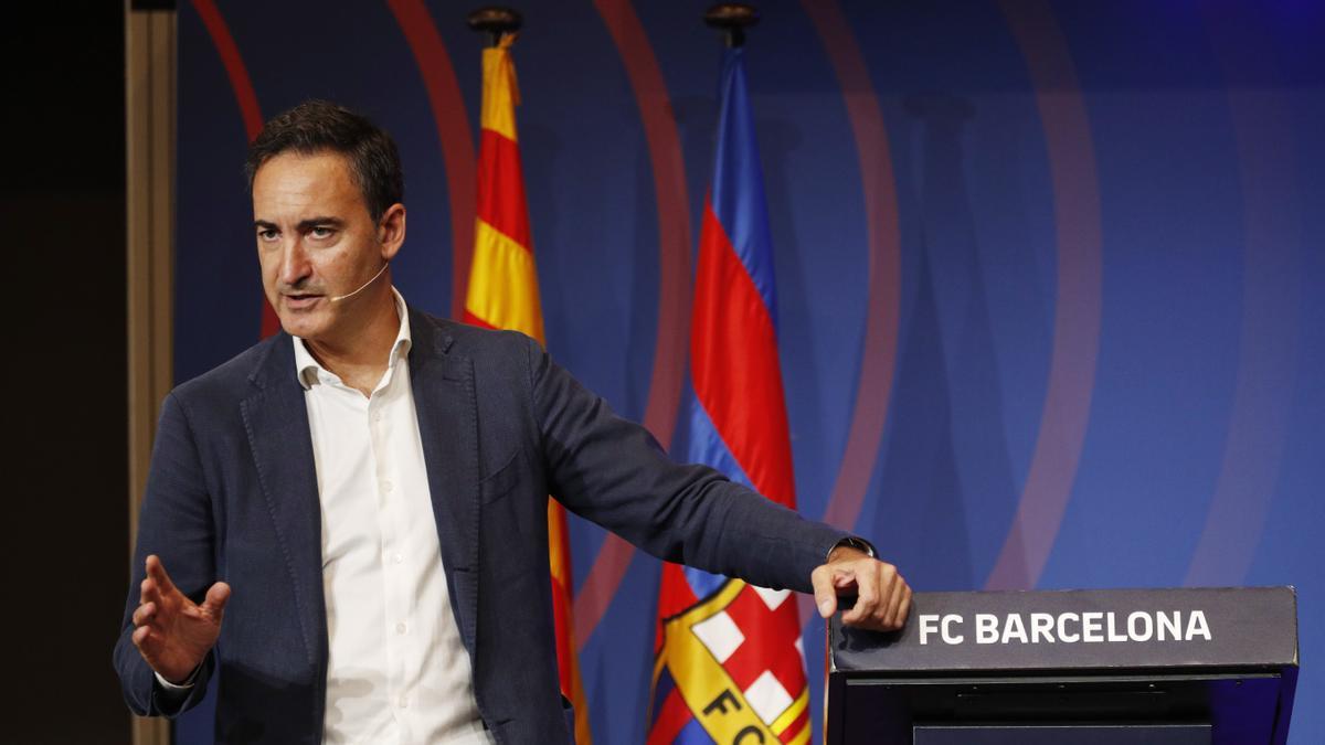FC Barcelona's CEO Ferran Reverter Press Conference