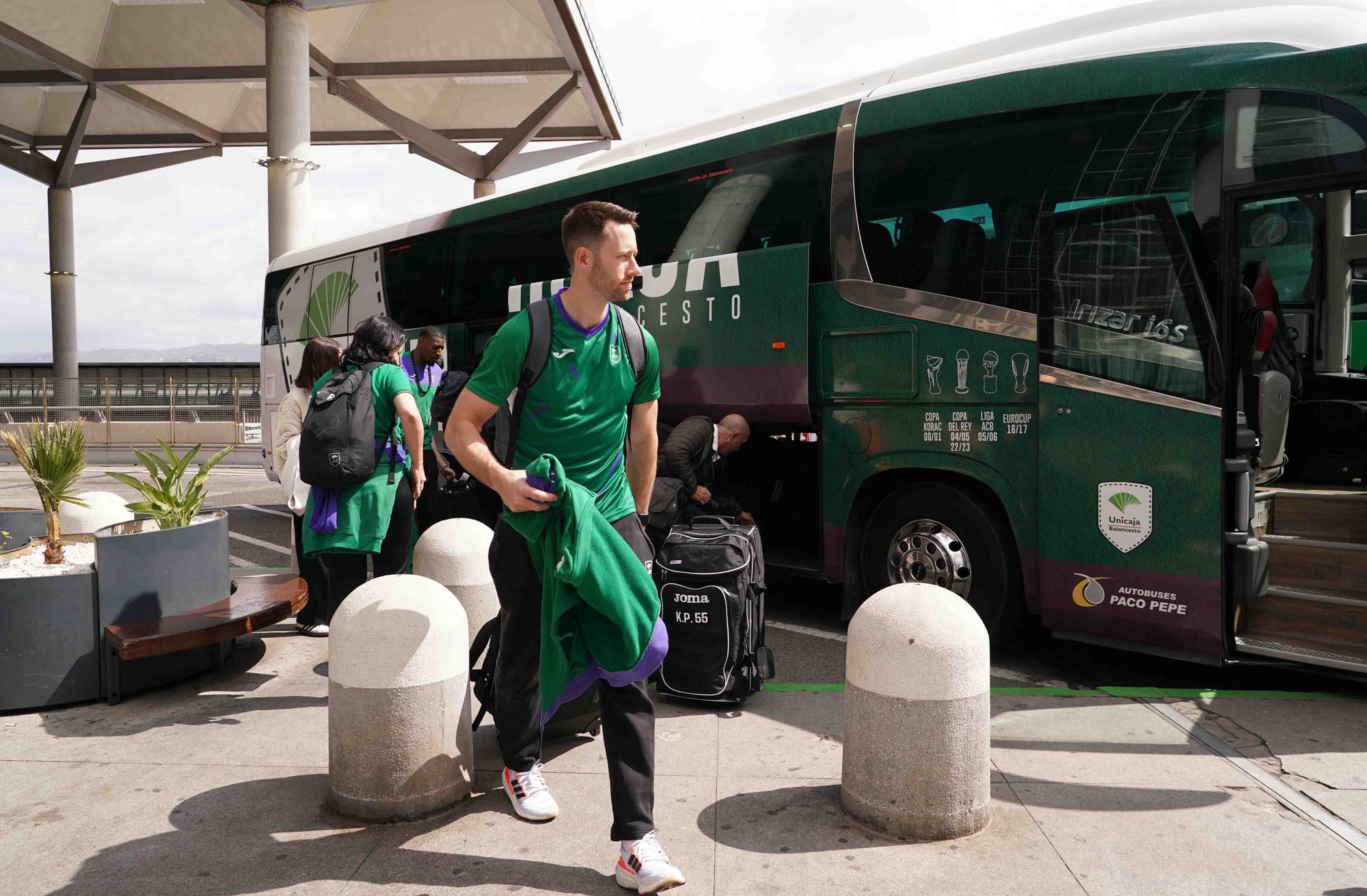 El Unicaja coge el vuelo a Belgrado para preparar la Final Four de la BCL 2024