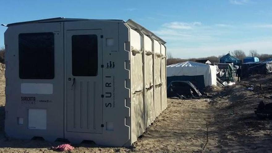 La alicantina Urbana IDR instala alojamientos para los refugiados de Calais