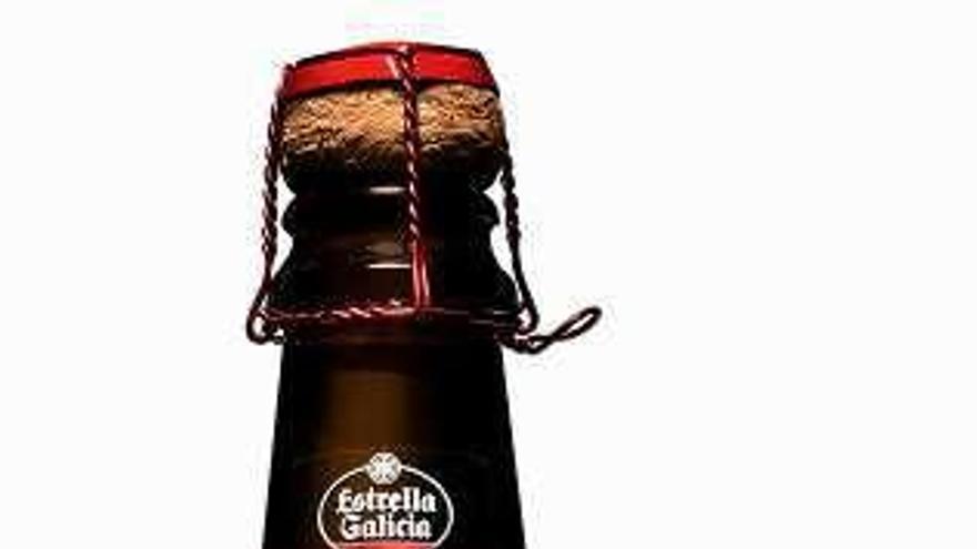 La botella navideña.