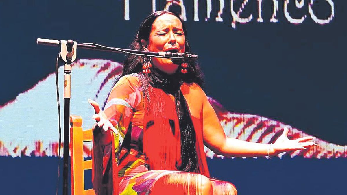 Una de las aspirantes de esta edición del certamen de cante flamenco.