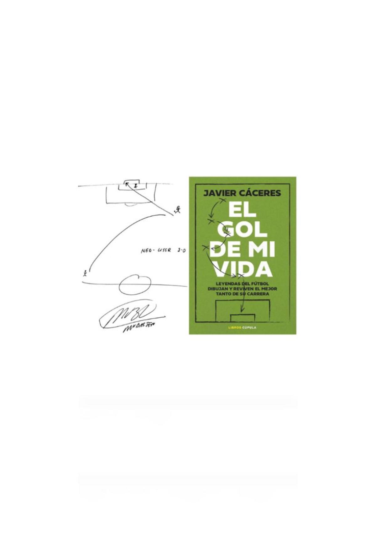 Dibujo de Van Basten de su gol a la URRS en la final de la Eurocopa