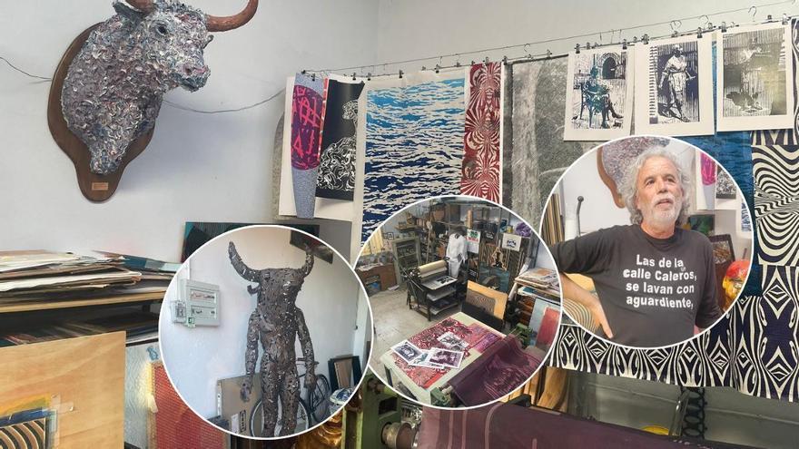 La guarida creativa del artista Luis Rosado en Cáceres: 