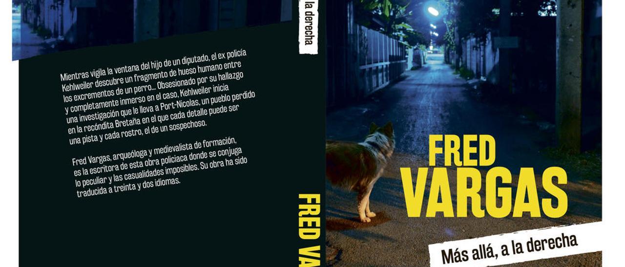 Fred Vargas. Arriba, portada de la novela.