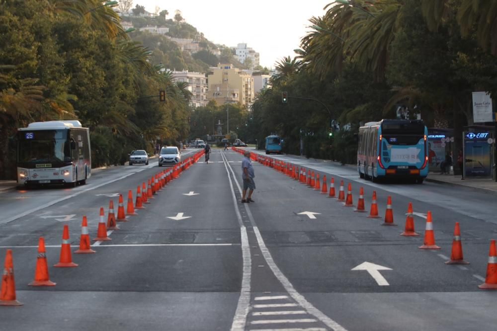 Corte de tráfico en la Alameda y el Parque.