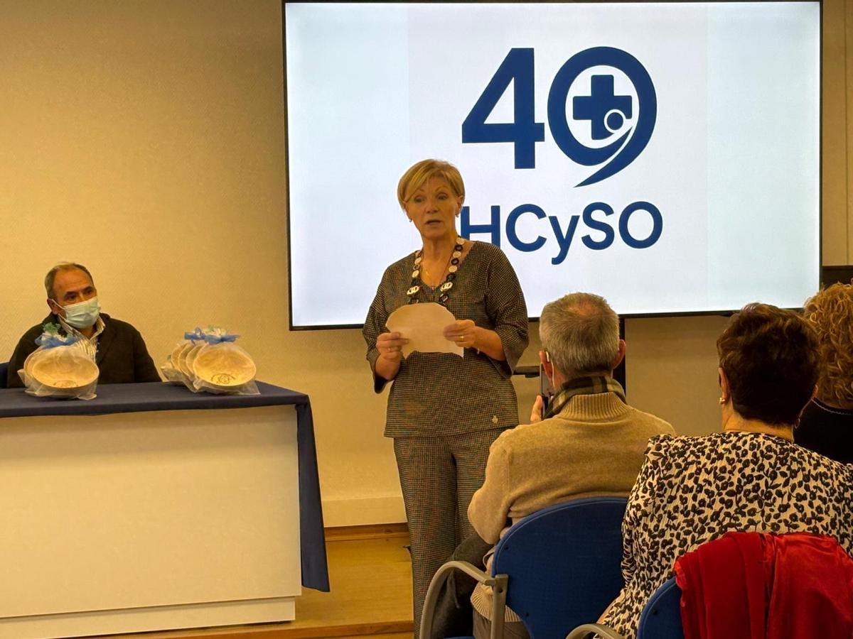 María Gloria Murias en su intervención.