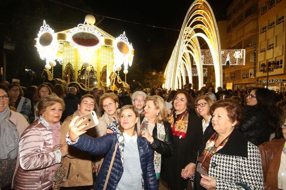 Inauguración del alumbrado navideño de Puente Genil