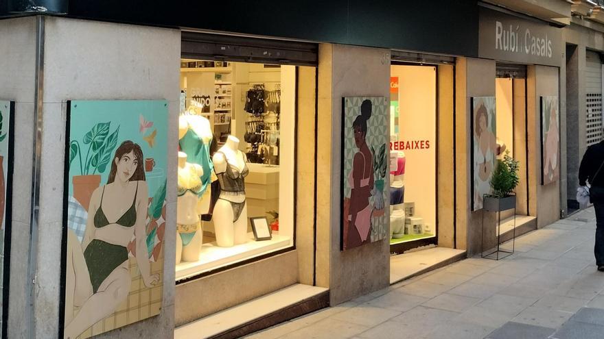 Rubí i Casals, llenceria i corseteria al carrer Nou