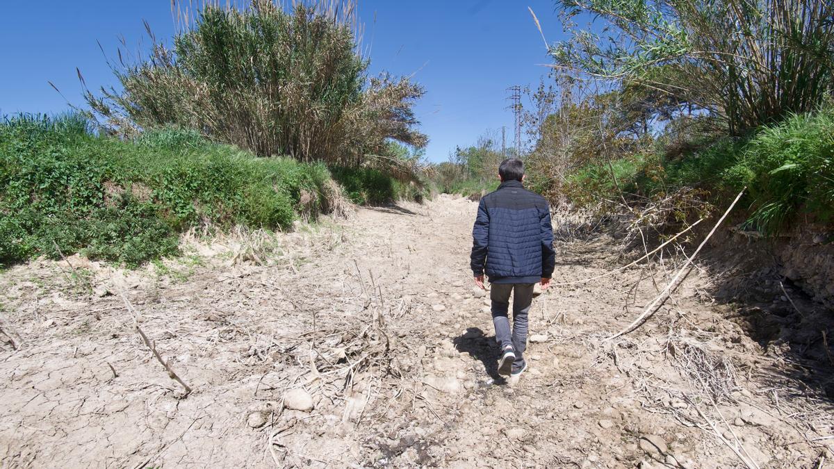 El río Francolí, muy seco en las últimas semanas.