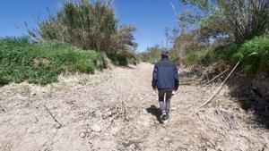 El río Francolí, muy seco en las últimas semanas. 