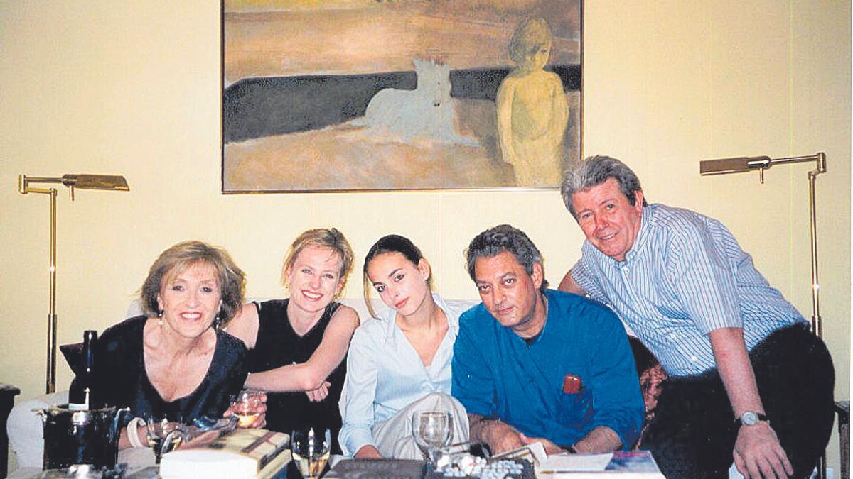 Lali Gubern, Siri Hustvedt, Sophie Auster, Paul Auster y Jorge Herralde.