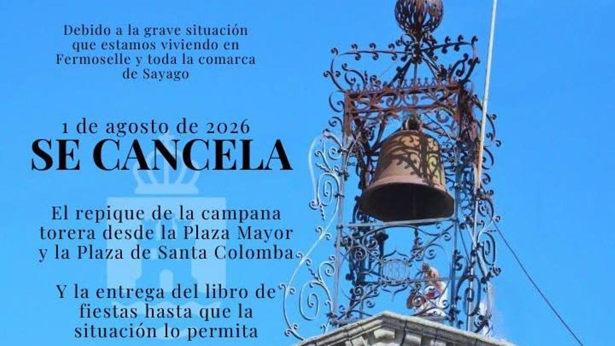 Inicio de fiestas cancelados en Fermoselle