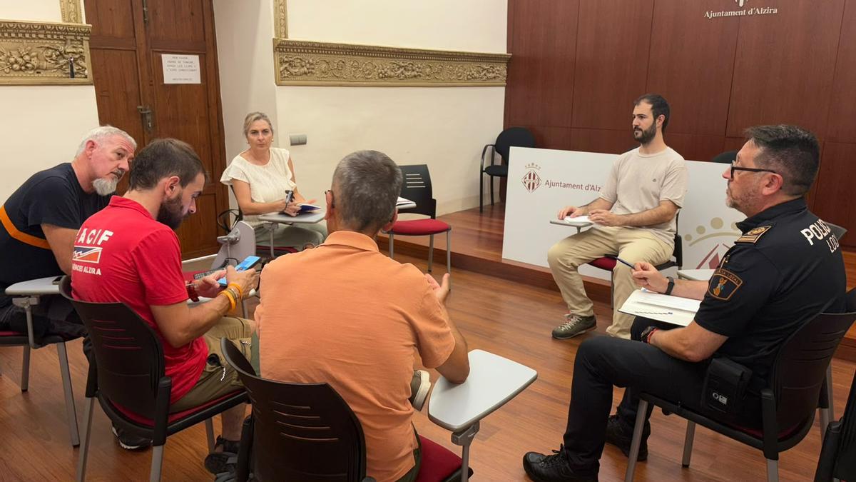 Reunión del CECOPAL de Alzira esta mañana.