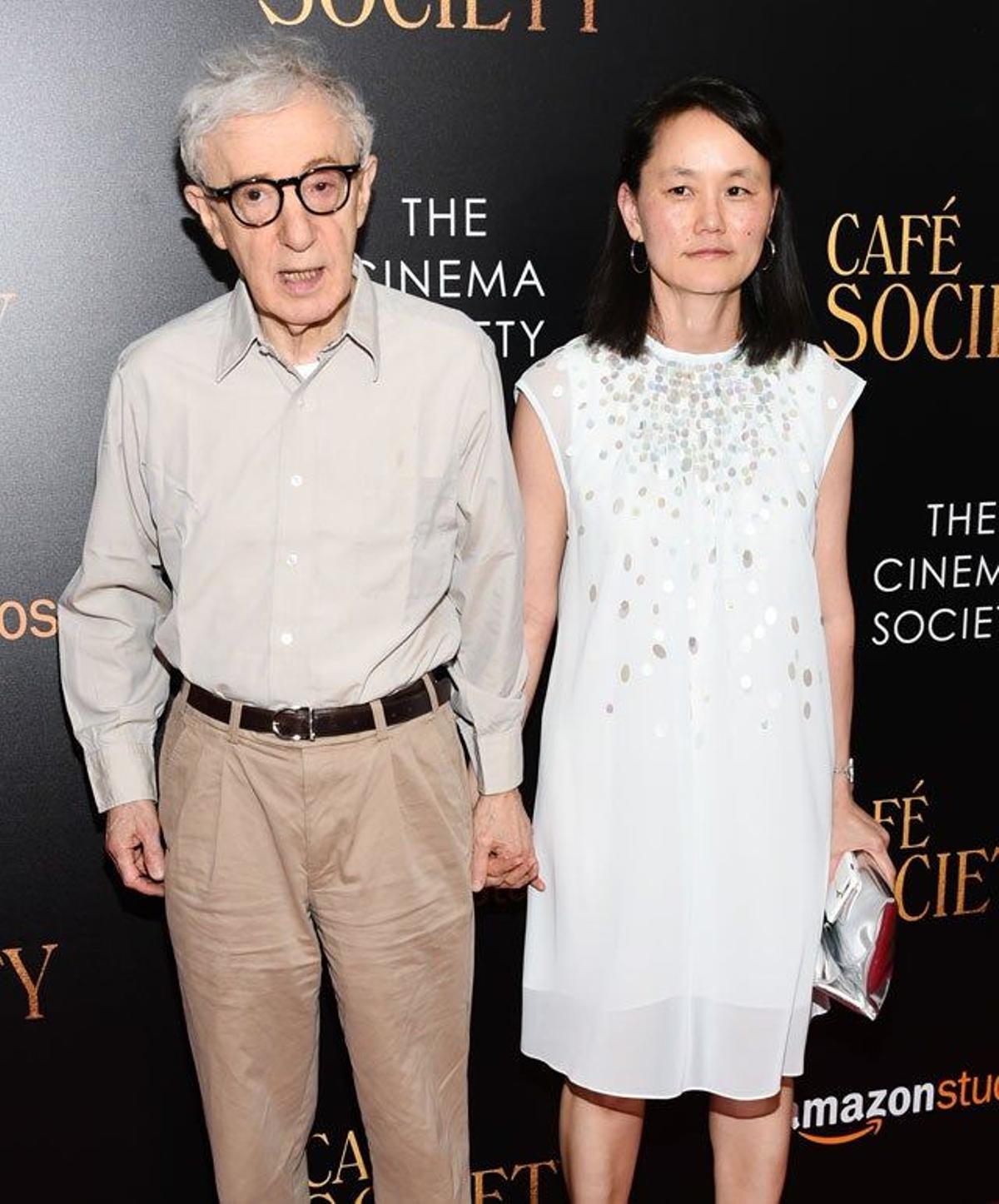 Woody Allen y Soon-Yi Previn, en la première de Café Society.