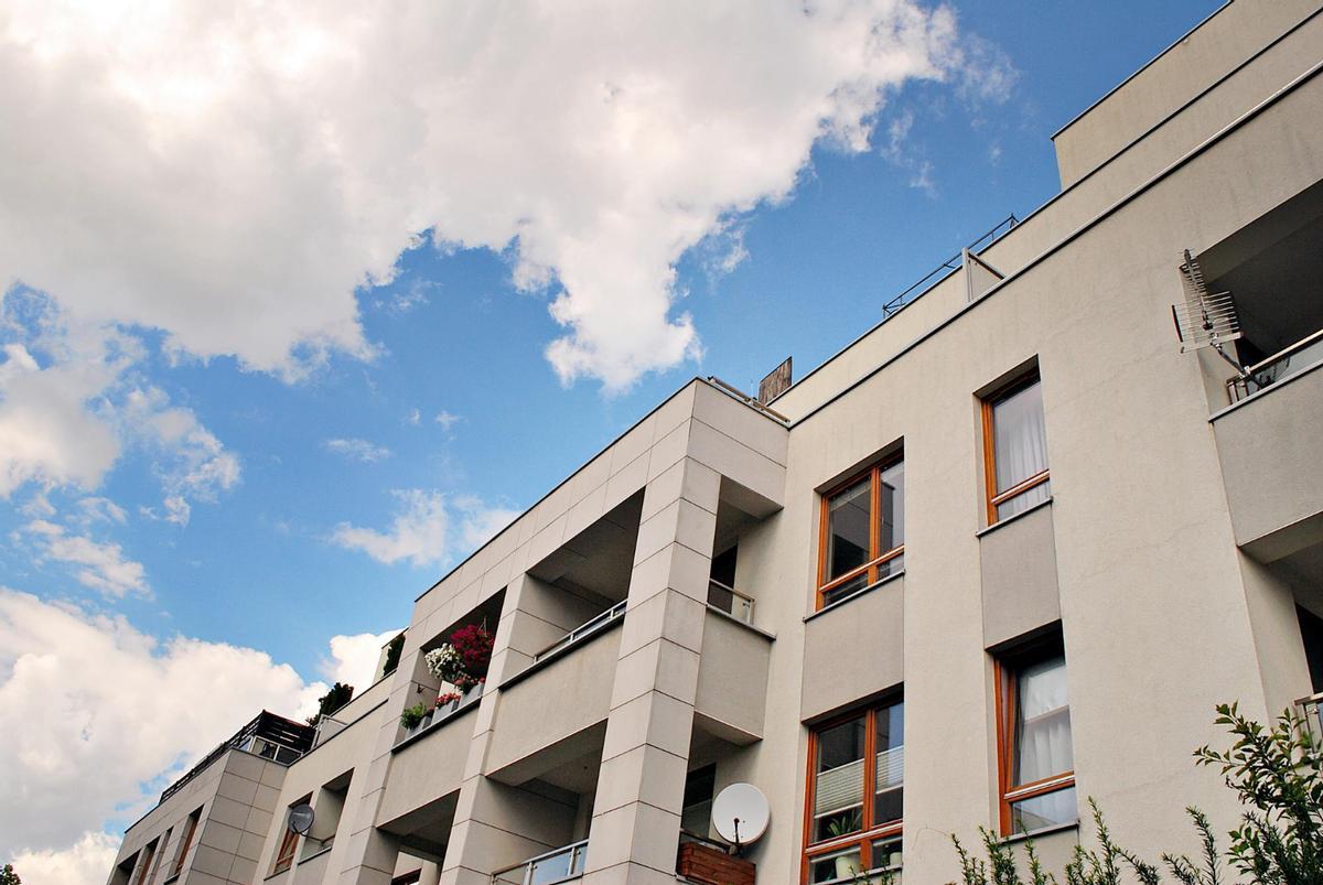 Un bloque de viviendas.