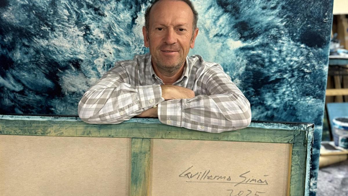 El pintor villaviciosino Guillermo Simón