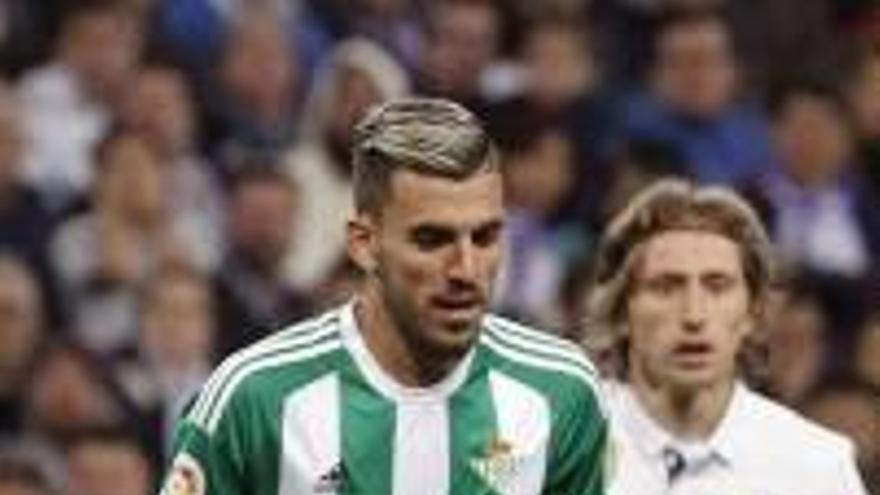 Ceballos jugando en el Bernabéu el pasado mes de marzo.