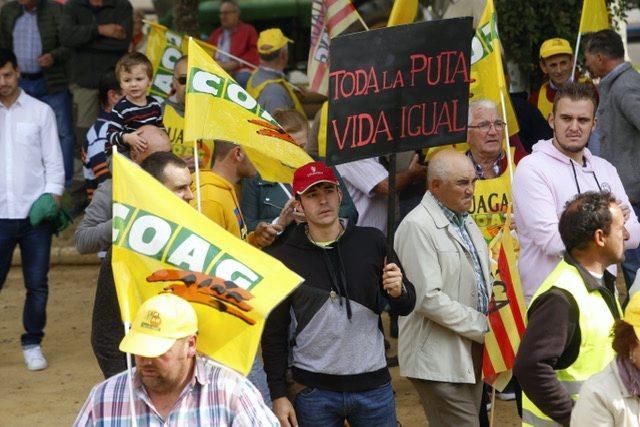 Manifestación de agricultores en Calatayud