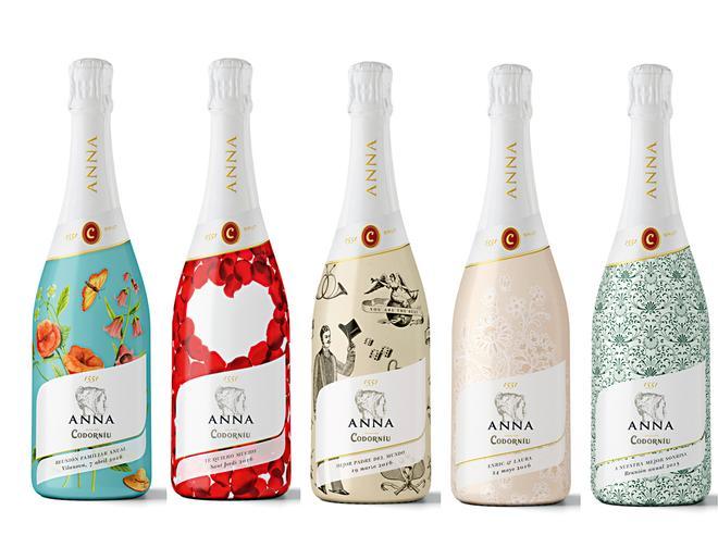 Botellas personalizadas Anna de Codorníu