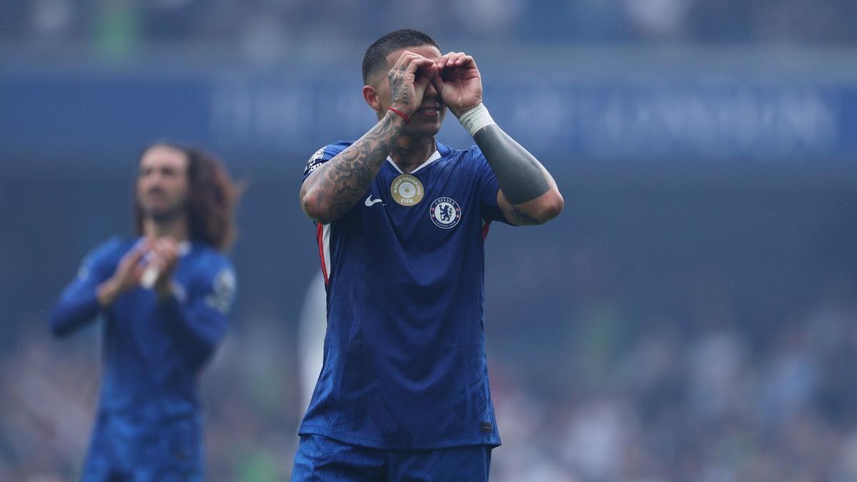 Enzo Fernández fue decisivo en la victoria del Chelsea ante el Fulham