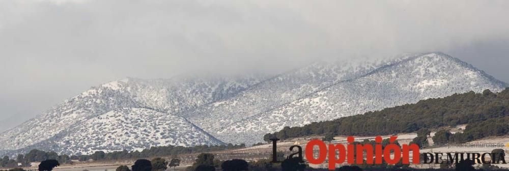 La nieve llega a las pedanías de la comarca del No