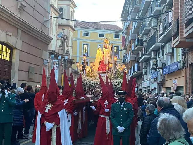 Semana Santa de Murcia: la Virgen del Primer Dolor procesiona en La Salud