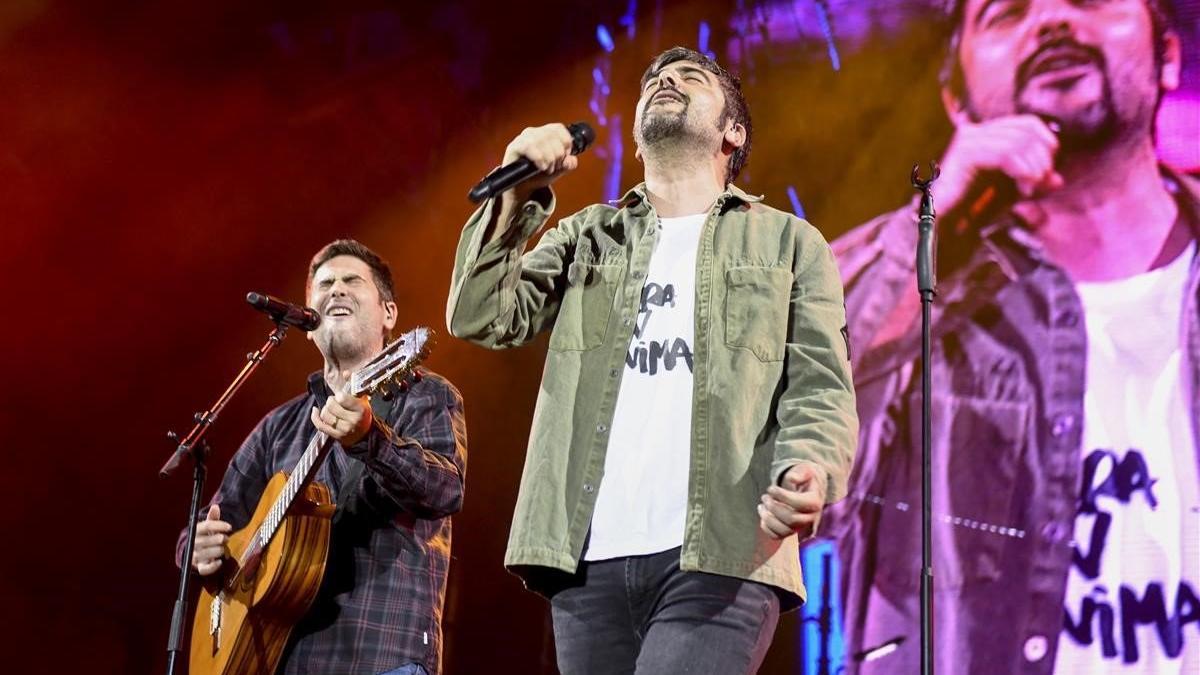 Estopa, durante su concierto del pasado mes de diciembre en el Palau Sant Jordi