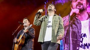  Jose y David Muñoz, durante su concierto del pasado mes de diciembre en el Palau Sant Jordi.