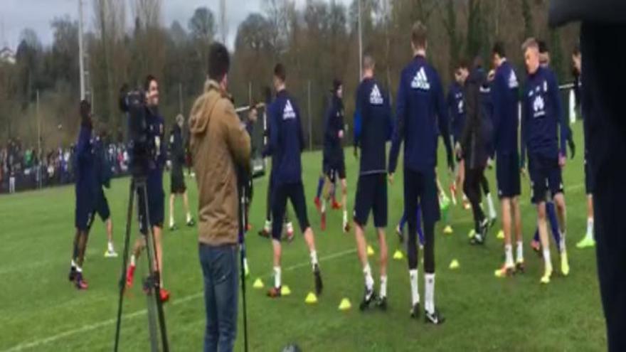 Ánimos para el Oviedo antes del derbi