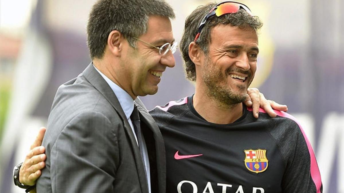 Bartomeu pretende asegurar el futuro de `Lucho¿ y evitar que se hable de su continuidad cada temporada