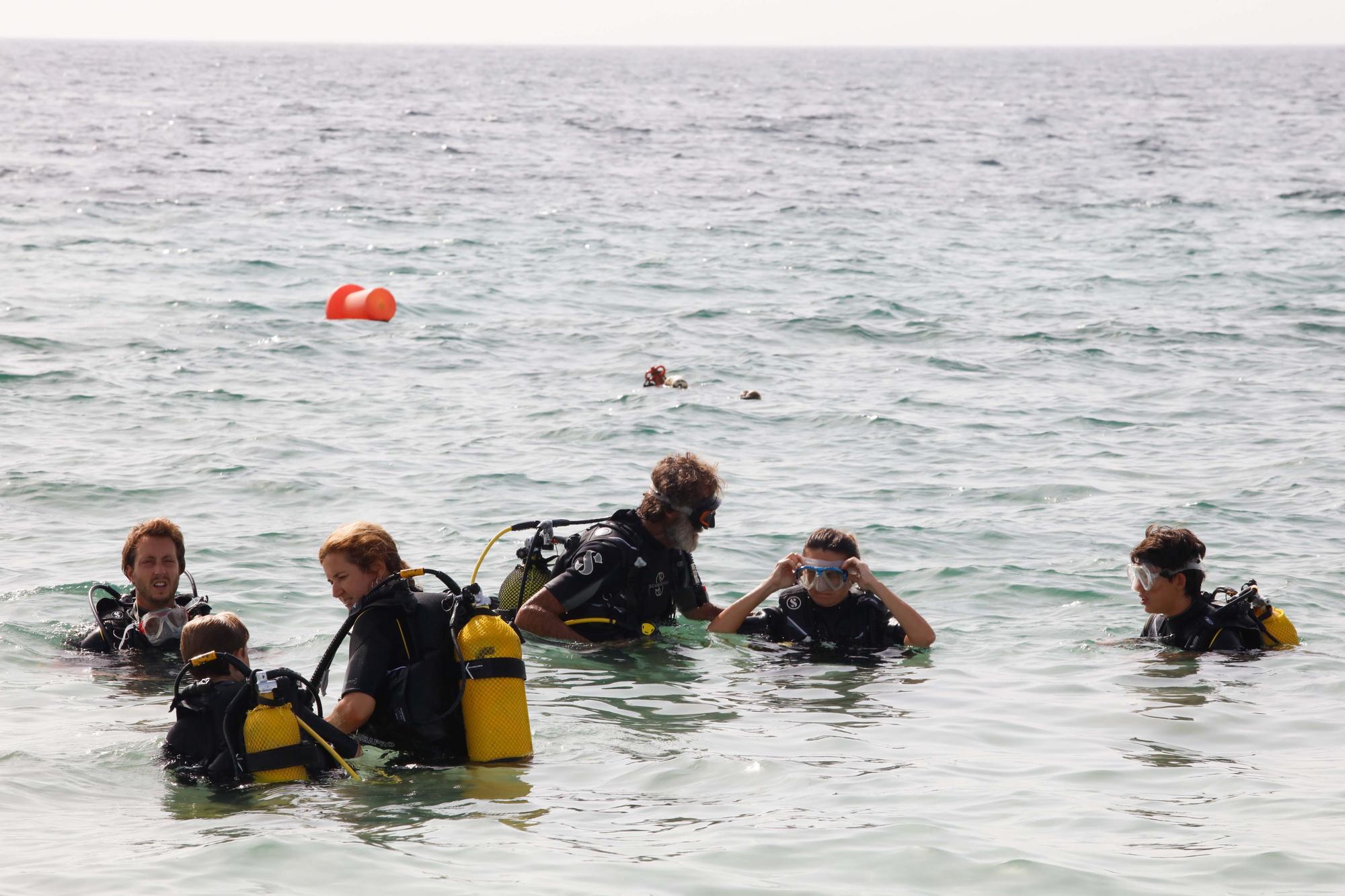 Bautizo de buceo en familia