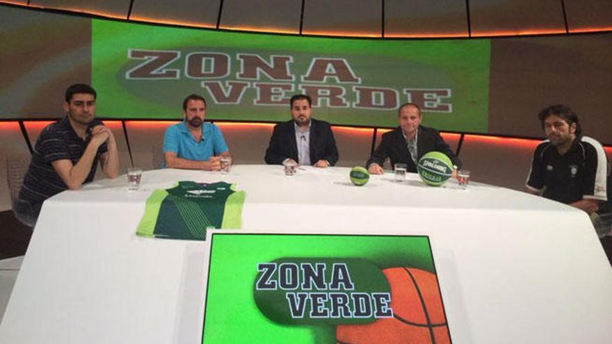 Joan Plaza, entrenador del Unicaja, el miércoles noche en el programa Zona Verde de 101 TV.