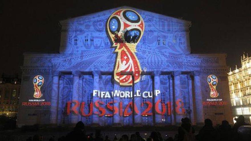 Rusia presenta el logotipo del Mundial 2018 desde el espacio